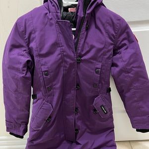 Canada Goose Mid-length Purple Parka (XS)